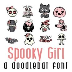Spooky Girl Full Color Font