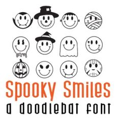 Spooky Smiles Doodlebat Font