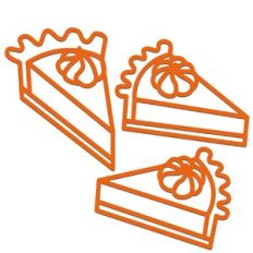 Pumpkin Pie Slices