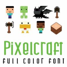 Pixelcraft Full Color Font