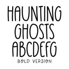 BFC Haunting Ghosts Bold Farmhouse Halloween Sign Font