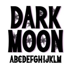 BFC Dark Moon Scary Spiderweb Bold Display Halloween Font