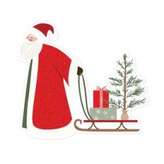 Santa Pulling Sled