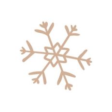 Tan Snowflake
