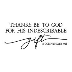 thanks be to god | scripture quote