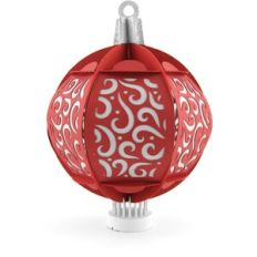3D Christmas Ornament Swirls