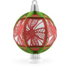 3D Christmas Ornament Poinsettia