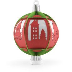 3D Christmas Ornament City