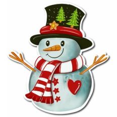 Cute Snowman Sticker