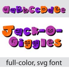 Jack-O-Giggles Color Font