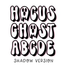 BFC Hocus Ghost Shadow Retro Outlined Halloween Font