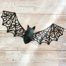 3D bat with cobweb wings