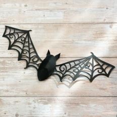 3D bat with cobweb wings