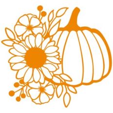 floral pumpkin