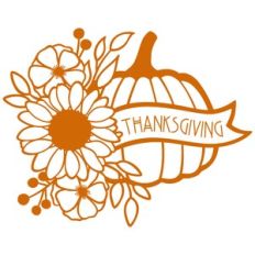 floral thanksgiving pumpkin