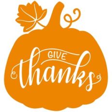 give thanks pumpkin