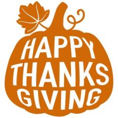 happy thanksgiving pumpkin
