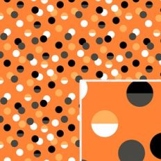Halloween Orange Dots Pattern