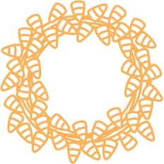 candy corn wreath