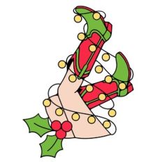 Christmas Holly Cowgirl Boots