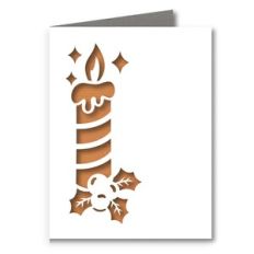 christmas candle card