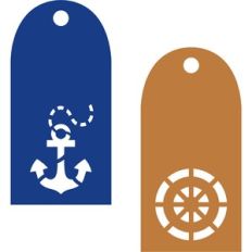 navy tags