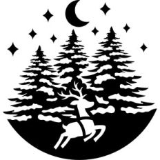 reindeer circle scenery