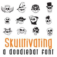 Skulltivating Doodlebat Font