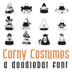 Corny Costumes Doodlebat Font