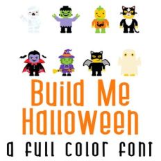 Build Me Halloween Full Color Font