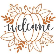 Welcome Fall Pumpkin