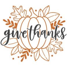 Give Thanks Fall Pumpkin