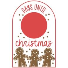 Days Until Christmas Gingerbread