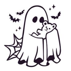 Ghost with Teddy Bear