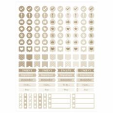 Beige Color sticker - Planner