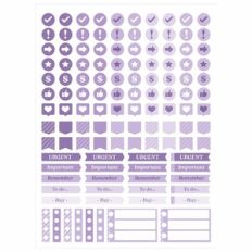 Purple Color sticker - Planner