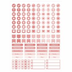Pink Color sticker - Planner