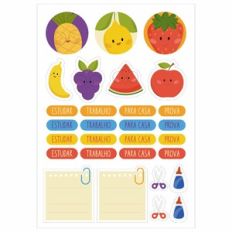 Adesivos para planners e agendas | Português - Cute Fruit