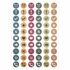 Paper flower sticker - Planner