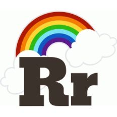 r is for rainbow