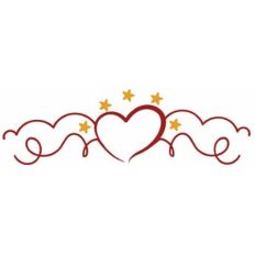 Heart Border with Stars