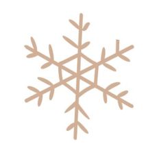Tan Snowflake