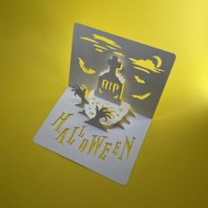 HALLOWEEN GRAVE POPUP CARD # 2