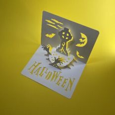 HALLOWEEN GRAVE POPUP CARD # 3