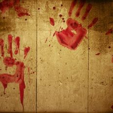 Bloody Handprint Background