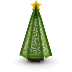 3D Christmas Tree Swirls