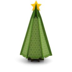 3D Christmas Tree Solid Panels