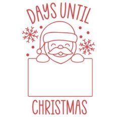 Days Until Christmas Santa