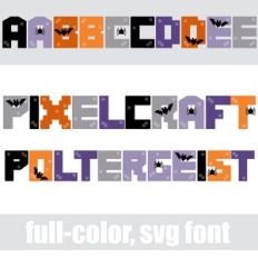 Pixelcraft Poltergeist Color Font