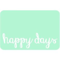 happy days 4x6 journaling card